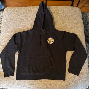 Santa Cruz Black Hoodie with Logo